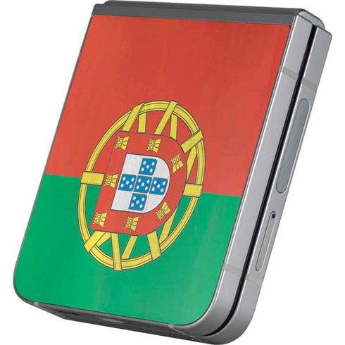 Portugal Flag Distressed Galaxy Z Flip6 Skin